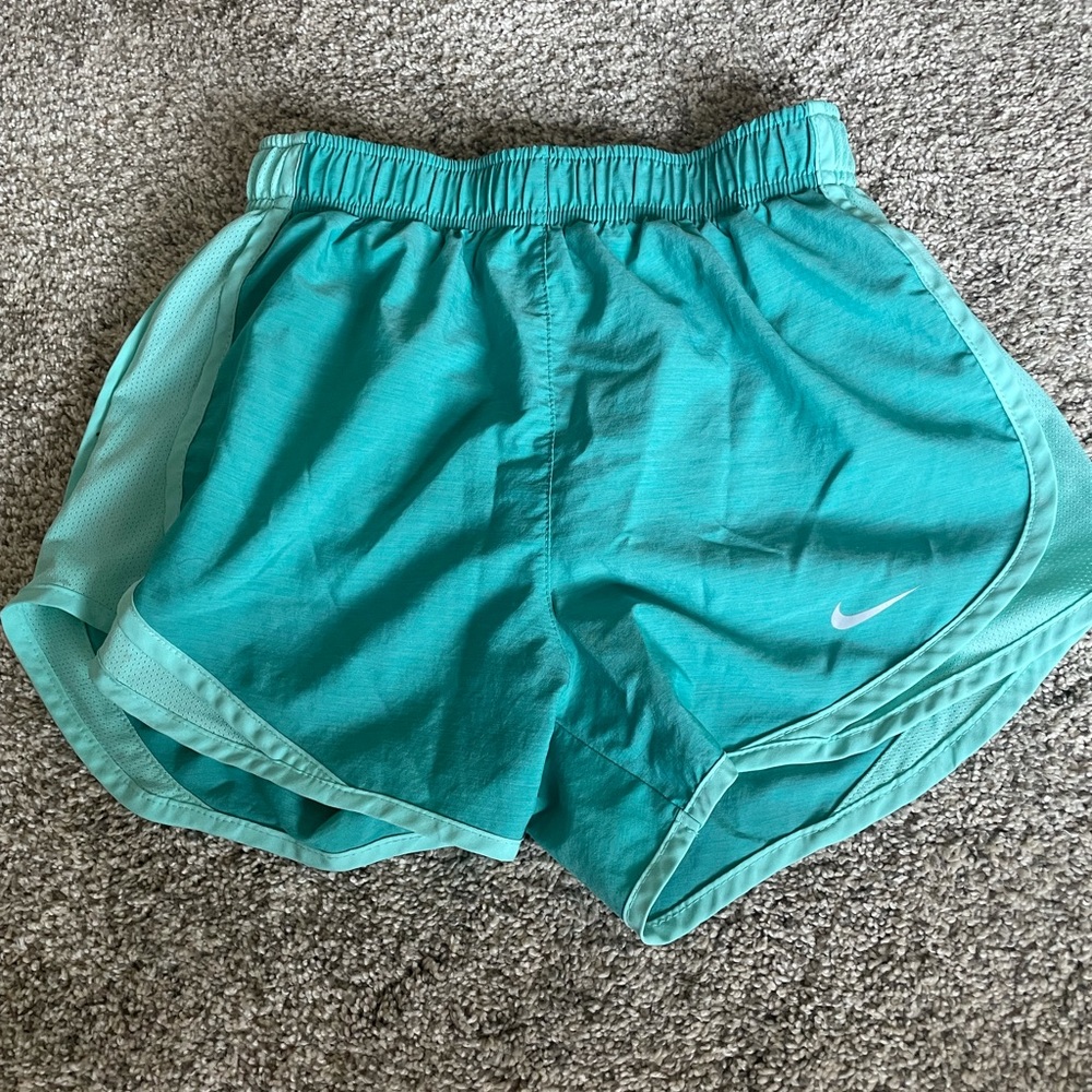 nike dri-fit teal athletic shorts